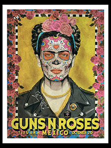 LITHORATI - Guns N' Roses - Not in This Lifetime - Lithograph